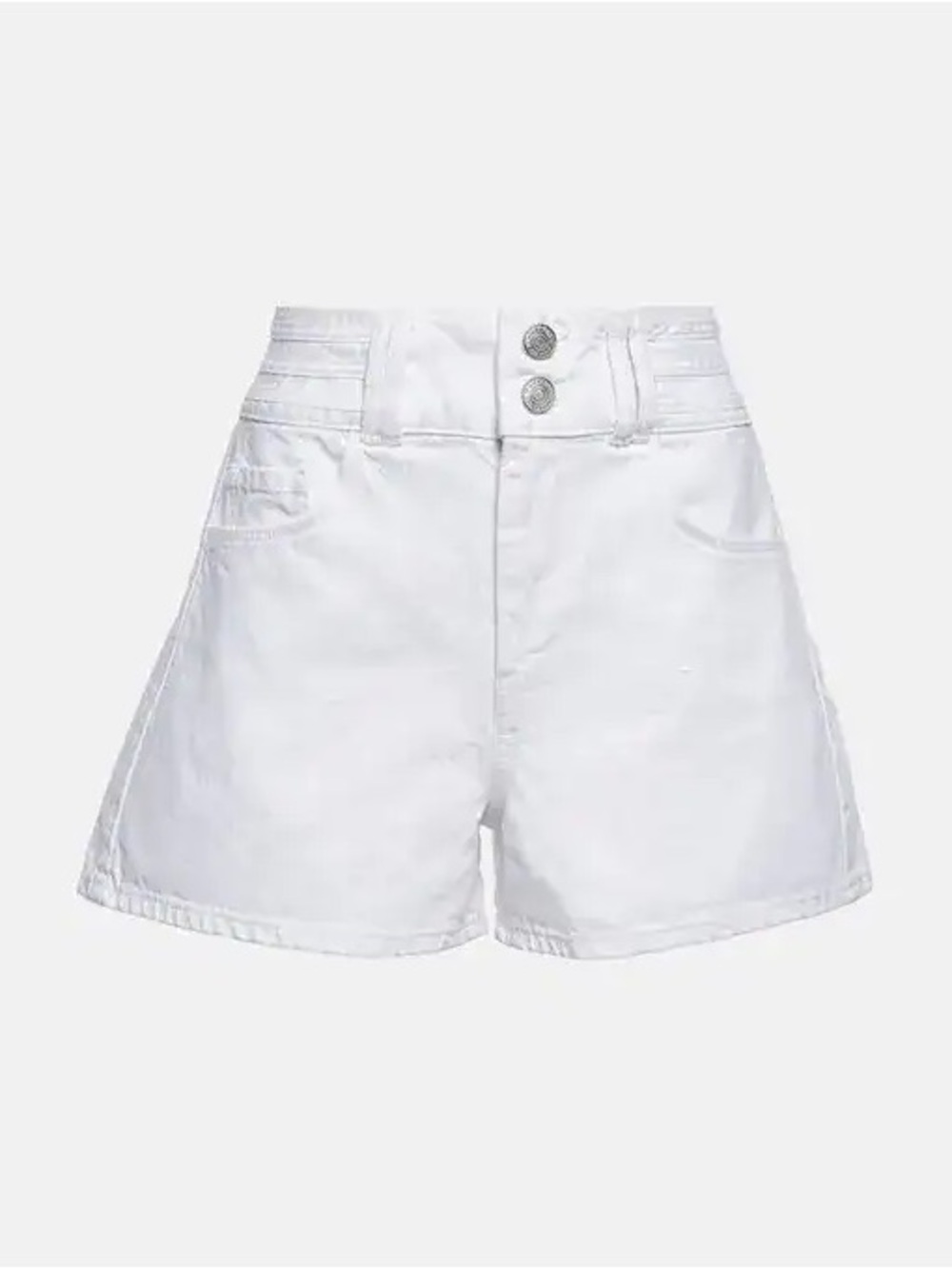 Frame Women's Triple Stich High Rise White Denim Shorts NWT 29